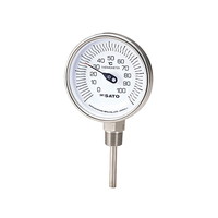 佐藤計量器製作所 バイメタル式温度計 ５０Ｌ ＢＭ－Ｓ－９０Ｓ