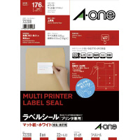 エーワン 上質紙ラベル 兼用 Ａ４ １０面 四辺余白 ２２枚 プリンタ