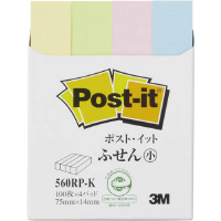 スリーエムジャパン ポストイット 再生紙ノート７５×５０ｍｍ 混色１０ 