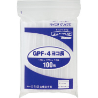 生産日本社 ユニパック チャック付ポリ袋 Ａ６ヨコ 透明 １セット