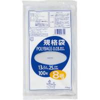 カウネット 規格袋１２号 厚み０．０３ｍｍ 透明 幅２３０×高さ