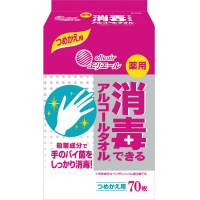 カウネット 残りが見える除菌アルコールウェットタオル 詰替用 １１０