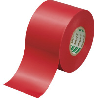 カウネット カラー布テープ 赤 幅５０ｍｍ×長さ２５ｍ １巻｜カウネット