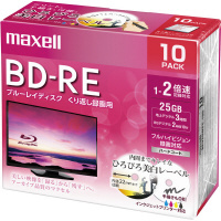 マクセル ＢＤ－ＲＥ録画用 ２５ＧＢ ２倍速 ２０枚Ｐ