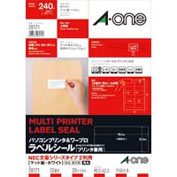 エーワン スーパーエコノミーラベル マット紙 表示・宛名用 Ａ４