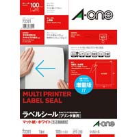 カウネット プリンタ用ラベル用紙 ノーカット Ａ４ ノーカット １冊