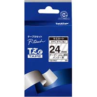 ブラザー ピータッチ セキュリティテープ白 黒文字１８ｍｍ幅 １個