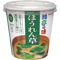 ハナマルキ ほうれん草１束分の鉄分みそ汁 ６食入×２４｜カウネット