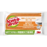 スリーエム ジャパン スコッチブライト 抗菌ウレタンスポンジたわし 緑